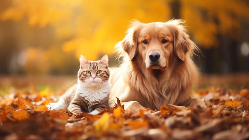 Cani e gatti in autunno: come proteggerli dai primi freddi e affrontare il cambio di stagione