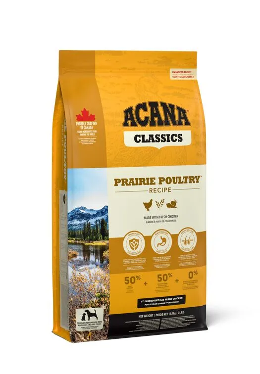 Acana Classics Prairie Poultry – Crocchette Complete con Pollo per Cani di Tutte le Taglie e Fasi di Vita
