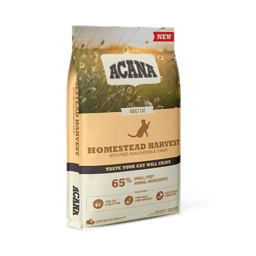 Acana Cat Homestead Harvest – Crocchette Complete per Gatti Adulti con Pollo e Tacchino 1,8kg