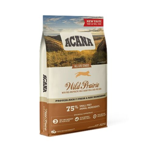 Acana Cat Grain-Free Wild Prairie – Crocchette Grain Free per Gatti di Tutte le Età Ricche di Pollo, Tacchino e Pesce 1,8kg