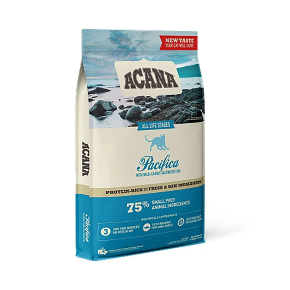 Acana Cat Grain-Free Pacifica – Crocchette Grain Free per Gatti di Tutte le Età Ricche di Pesce Selvatico 340g