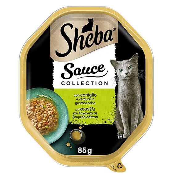Sheba Sauce Collection in Salsa 85g Coniglio e Verdure