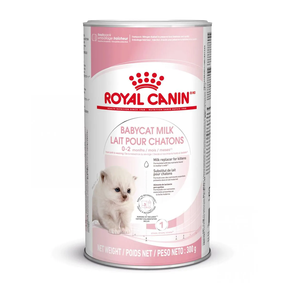 Royal Canin Babycat Milk 300g – Latte in Polvere per Gattini dalla Nascita allo Svezzamento