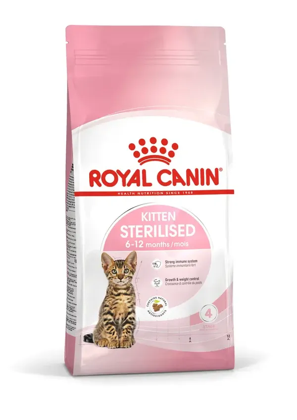 Royal Canin Kitten Sterilised – Crocchette per Gattini Sterilizzati da 6 a 12 Mesi