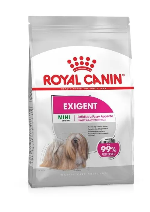 Royal Canin Mini Exigent Crocchette per Cani Adulti di Taglia Piccola 1 kg – Alta Appetibilità per Cani dai Gusti Difficili