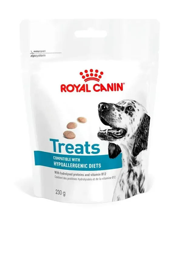 Royal Canin Hypoallergenic Treats 230g – Snack Dietetico Complementare per Cani con Allergie e Intolleranze Alimentari