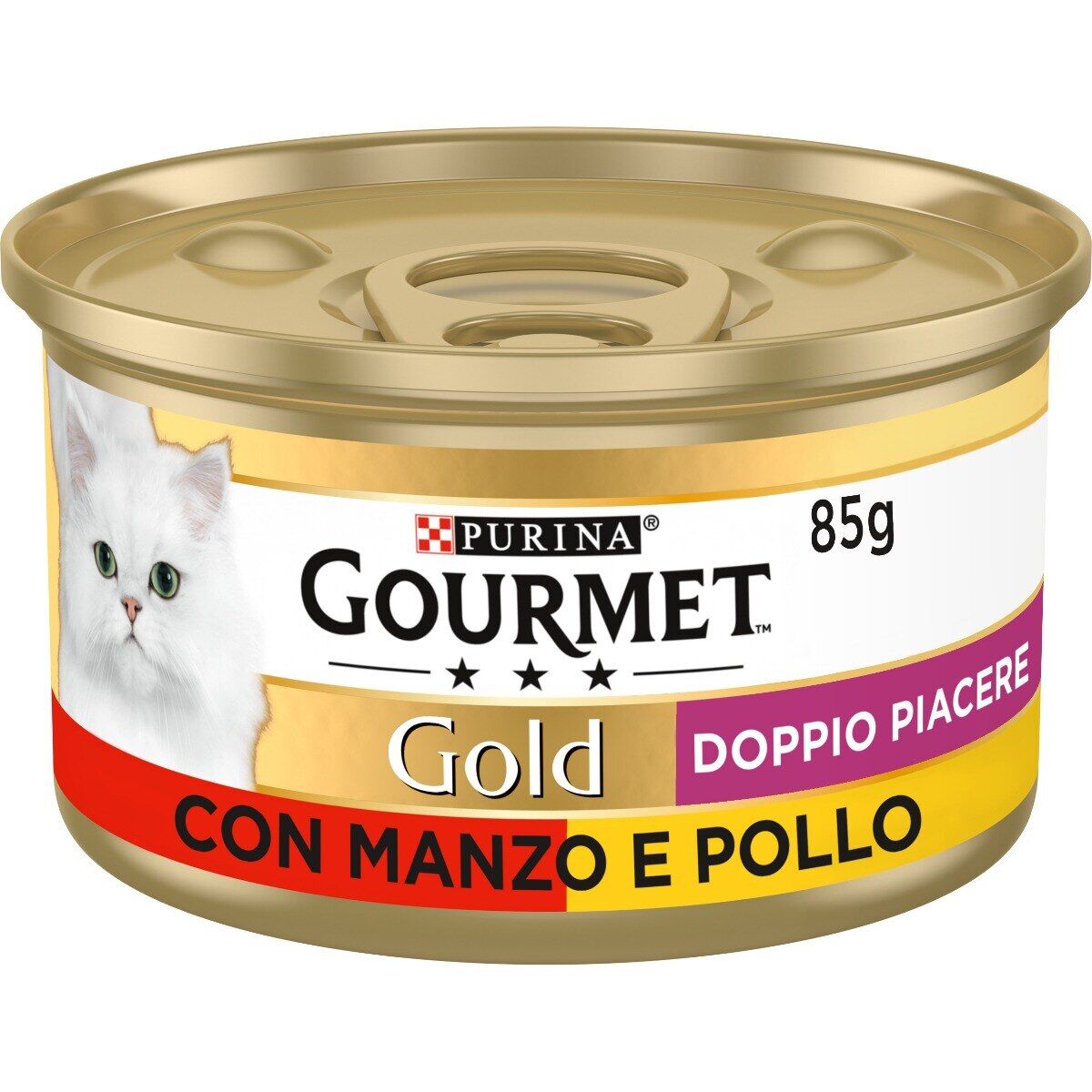 Gourmet Gold Doppio Piacere 85gr Manzo e Pollo