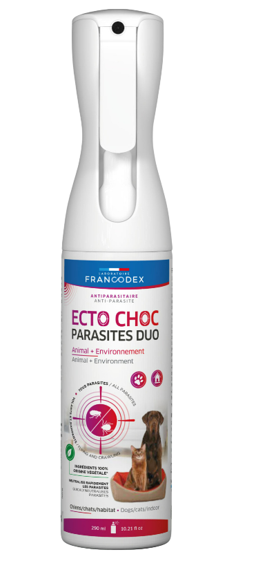 Ecto Choc Nebulizzatore Repellente per Cani e Gatti – Protezione da Pulci, Zecche e Insetti