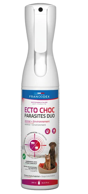 Ecto Choc Nebulizzatore Repellente per Cani e Gatti – Protezione da Pulci, Zecche e Insetti