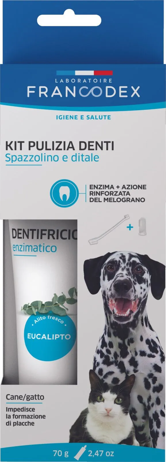 Francodex Kit Pulizia Denti per Cani e Gatti  70g