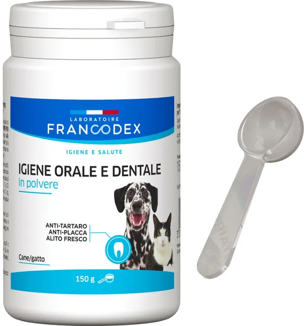 Francodex Dentifricio in Polvere 70g per Cani