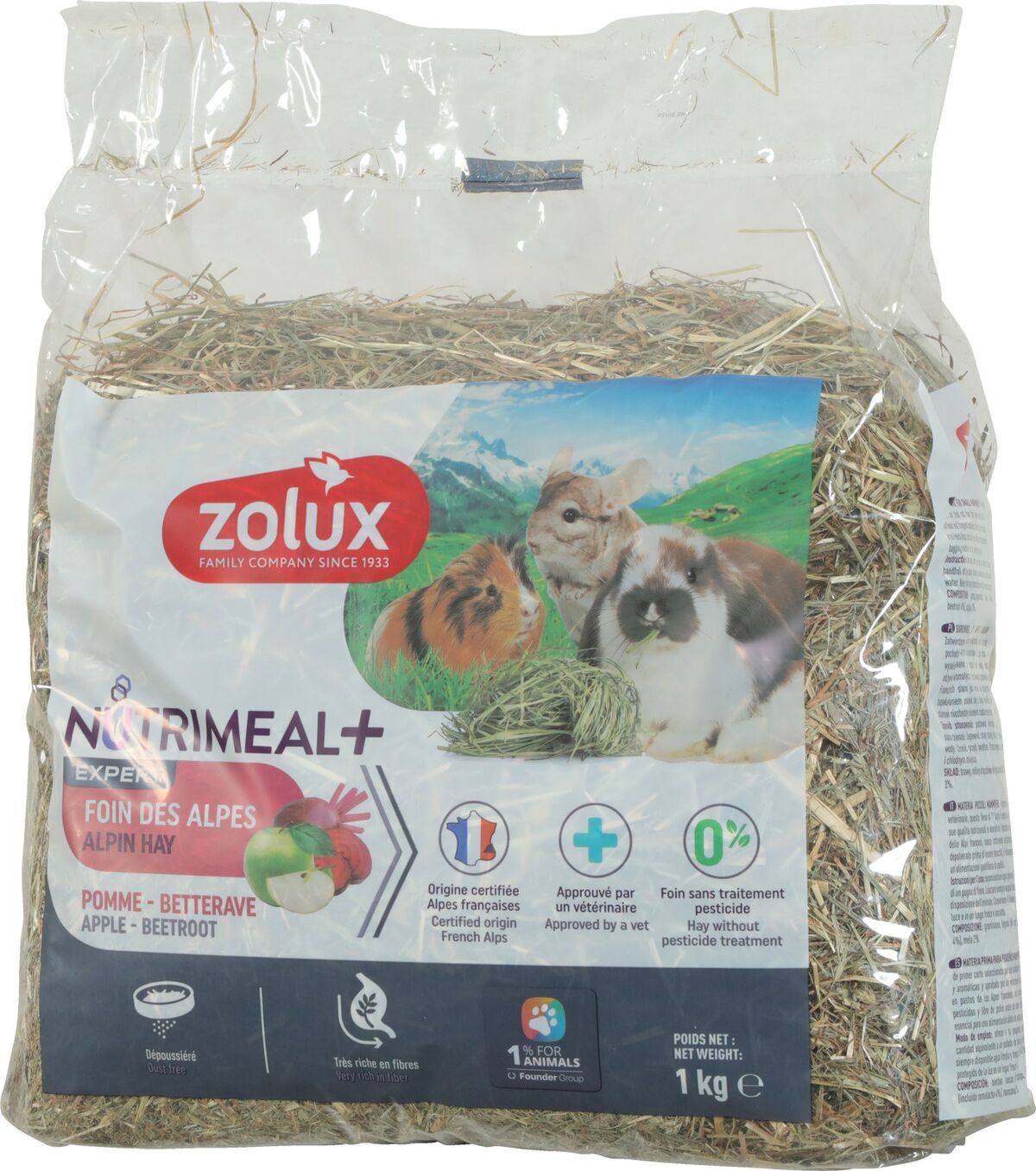 Nutrimeal Fieno Alpi Mela e Barbabietola 1Kg