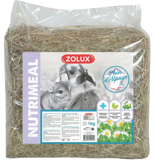 Nutrimeal Fieno Alpi Menta e Camomilla 1Kg
