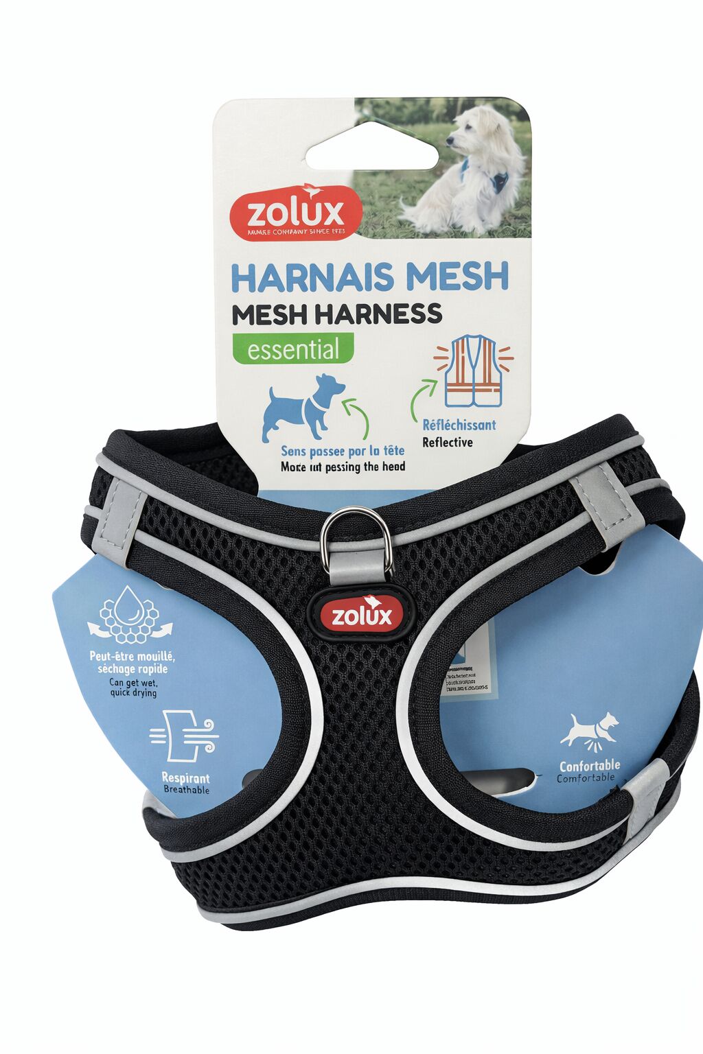 Zolux Pettorina Mesh, Taglia L L Nero