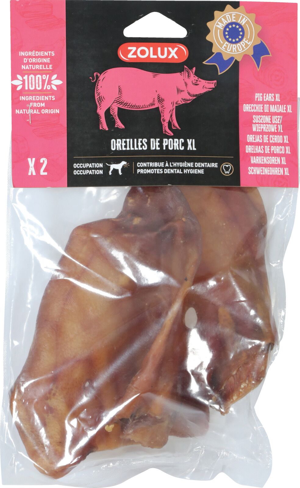 Zolux Orecchie di Maiale XL 2pz 160g
