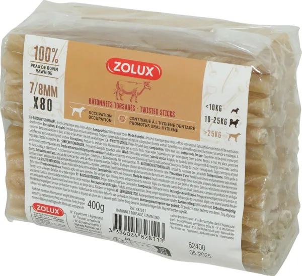 Zolux Bastoncini Attorcigliati 80pz 400gr