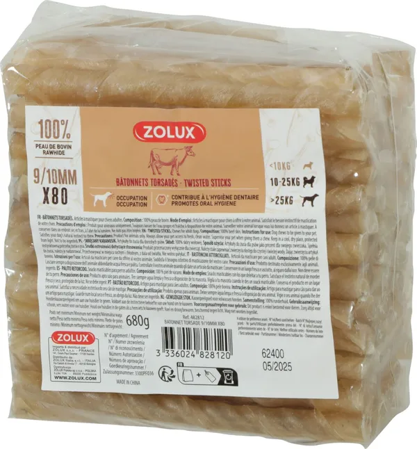 Zolux Bastoncini Attorcigliati 80pz 680gr