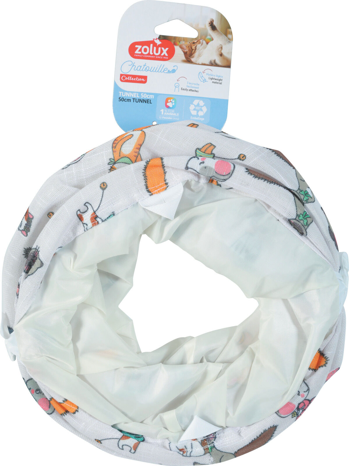 Zolux Gioco Chatouille Tunnel, 50cm