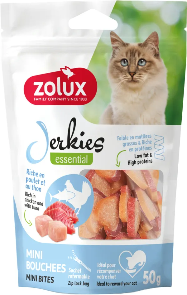 Zolux Jerkies Snack Bocconcini Pollo e Tonno 50g