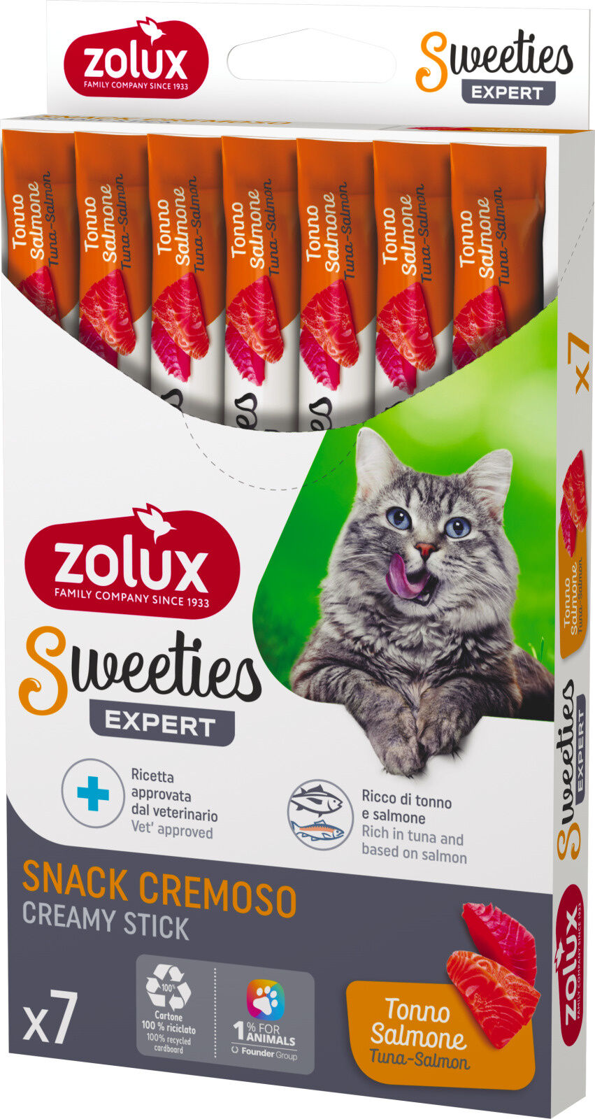 Zolux Sweeties Cat Tonno e Salmone 7x14g