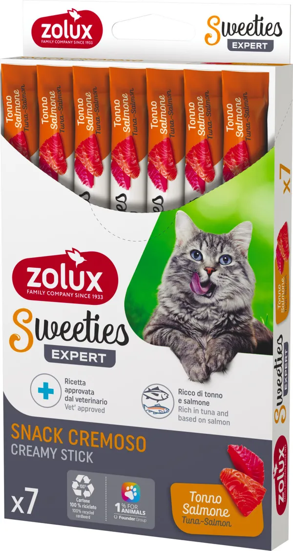 Zolux Sweeties Cat Tonno e Salmone 7x14g