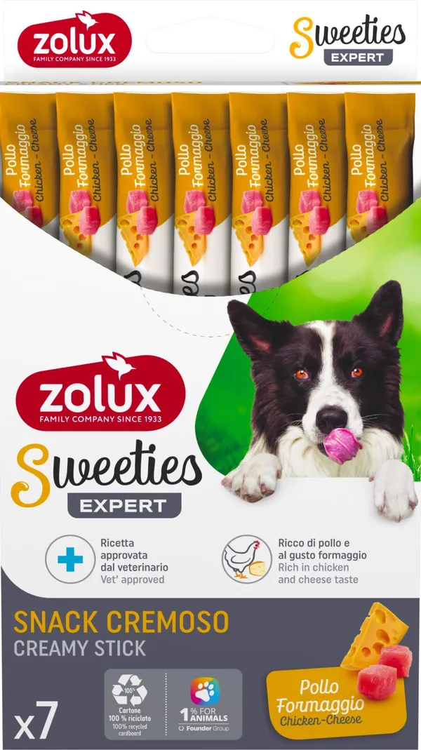 Zolux Sweeties Dog Pollo e Formaggio 7x14g