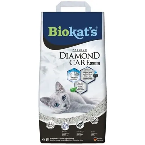 Biokat's Diamond Care Classic Lettiera Agglomerante per Gatti 8lt