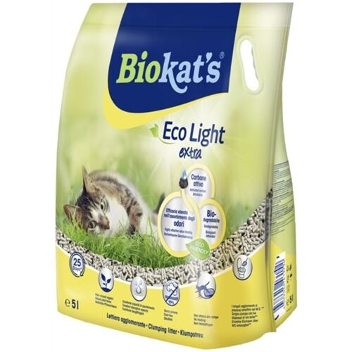 Biokat's Eco Light Extra Lettiera Agglomerante per Gatti 5lt