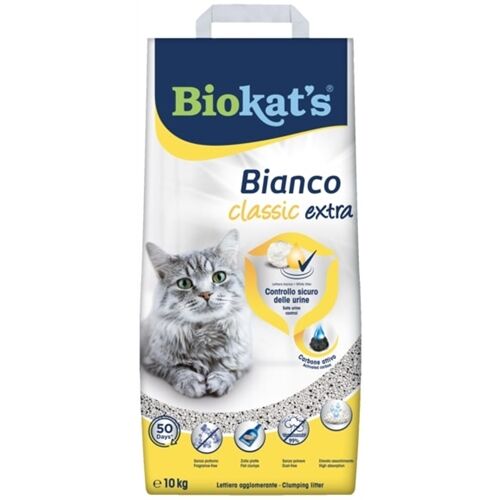 Biokat's Bianco Extra Lettiera Agglomerante per Gatti 10kg