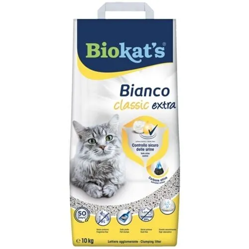 Biokat's Bianco Extra Lettiera Agglomerante per Gatti 10kg