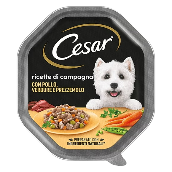 Cesar Ricette di Campagna 150g Pollo, Verdure e Prezzemolo