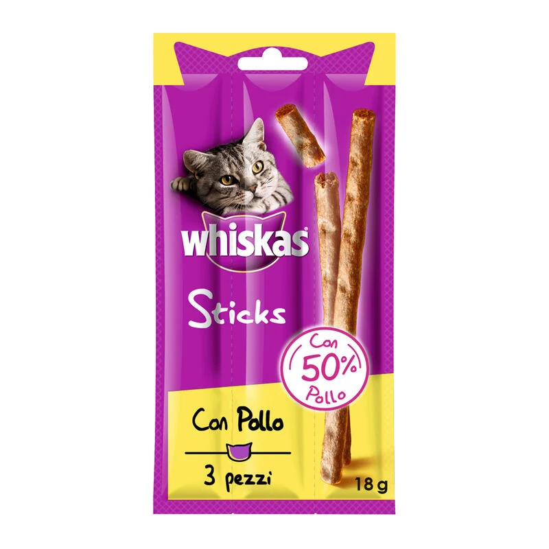 Whiskas Sticks Pollo 3pcs 18g