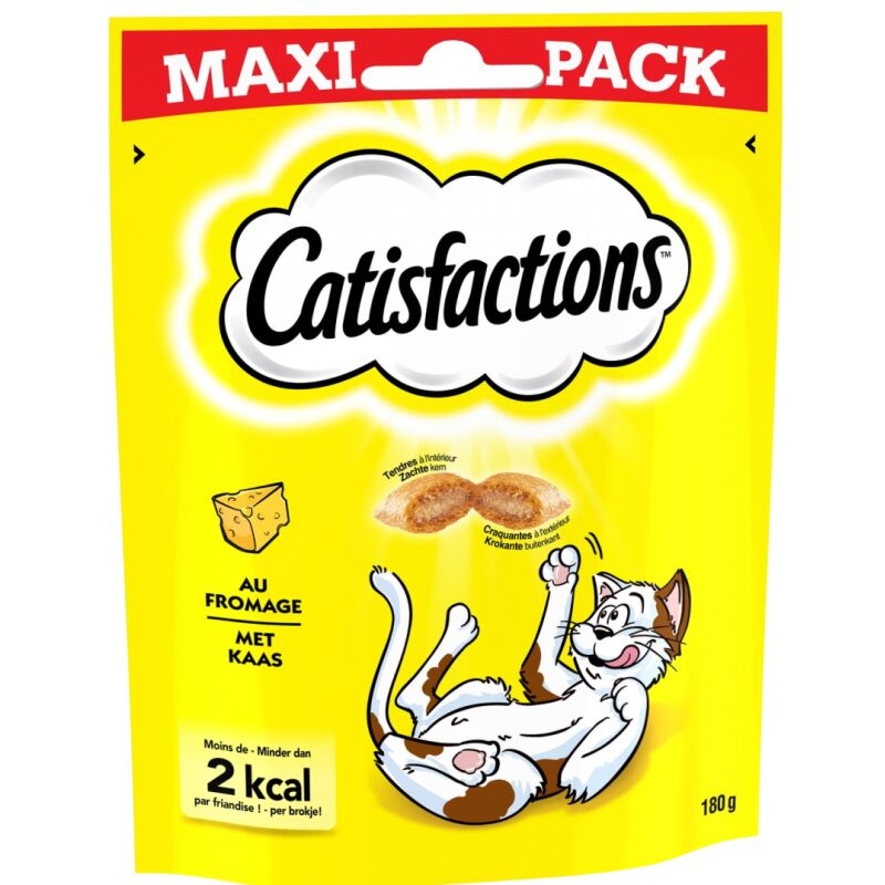 Catisfactions Snack Mega per Gatti 180g Formaggio