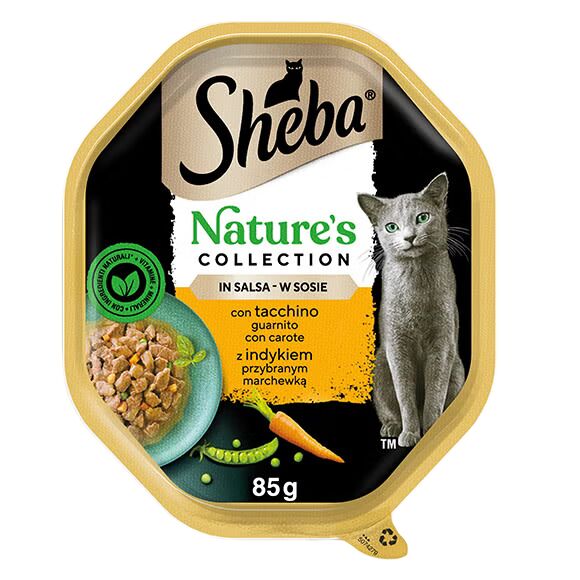 Sheba Nature’s Collection 85g Tacchino Guarnito con Carote