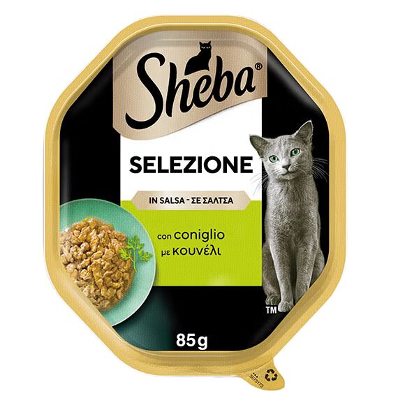 Sheba Selezione in Salsa 85g Coniglio