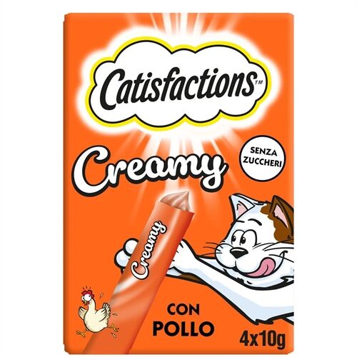 Catisfaction Snack Creamy per Gatto 4x10gr Pollo