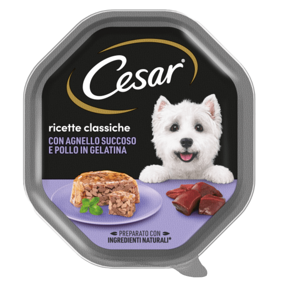 Cesar Selezioni dell'Orto 150g Agnello succoso e Pollo in gelatina