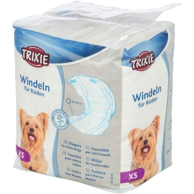 Trixie Pannolini a Fascia per Cani Maschi 12pz XS