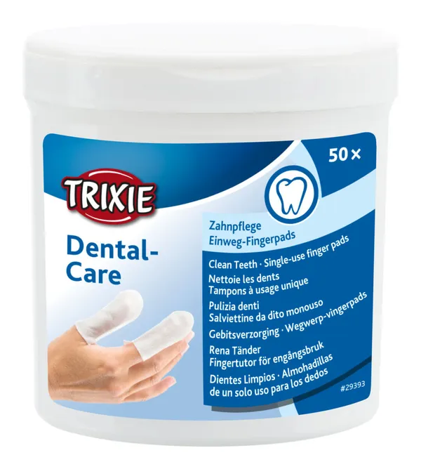 Trixie Salviette Monouso Dentali per Cani e Gatti - 50pz