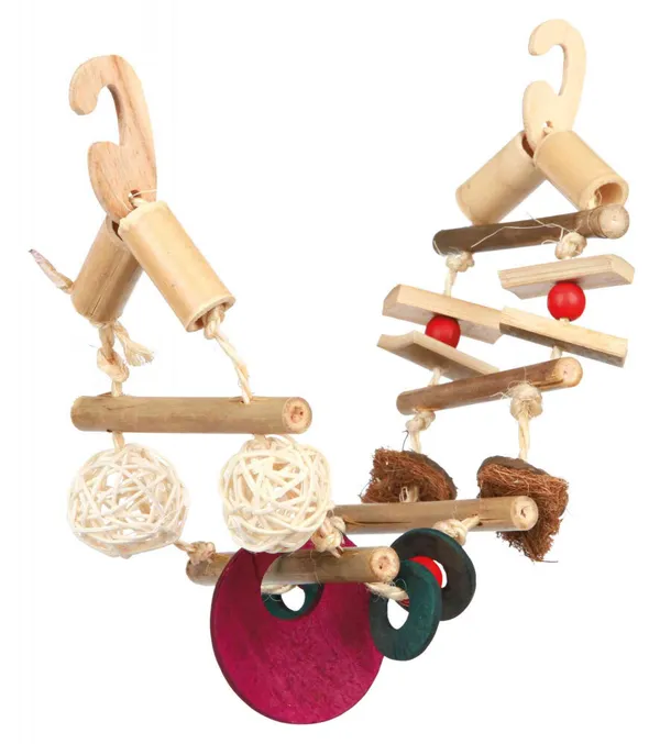 Ponte Sospeso in Bamboo 45cm per Uccelli e Piccoli Animali