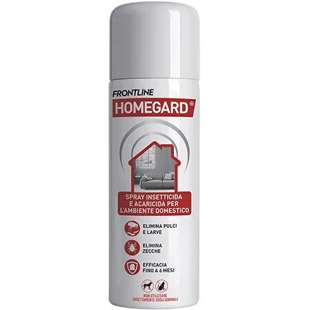 Frontline HomeGard Spray Insetticida per Ambiente Domestico 250 ml – Contro Pulci, Larve e Zecche