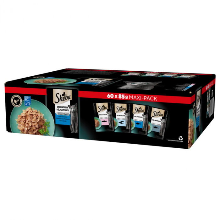 Sheba Multipack 60x85g Selezione del Mare in Gelatina