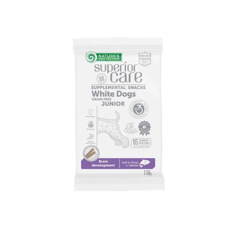 Superior Care Snack White Coat Junior Stick Salmone 110g