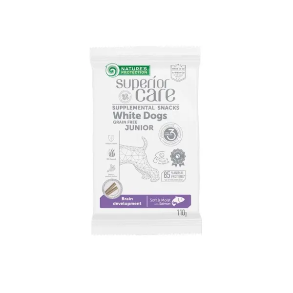 Superior Care Snack White Coat Junior Stick Salmone 110g