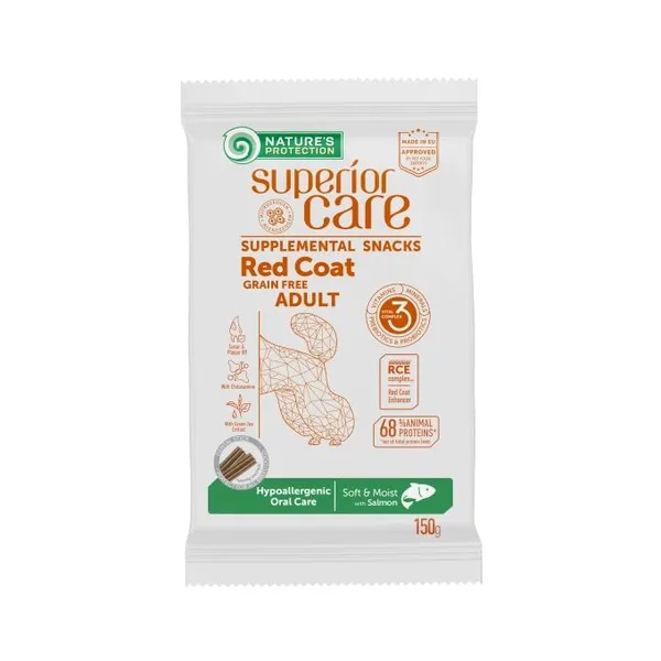 Superior Care Snack Red Coat Hypoallergenic Stick Salmone 150gr