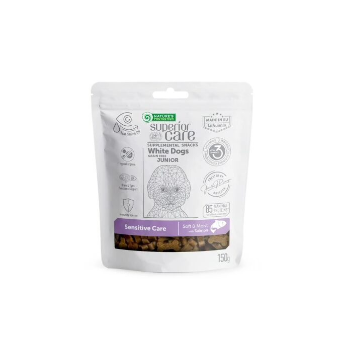 Superior Care Snack White Coat Junior Salmone 150g