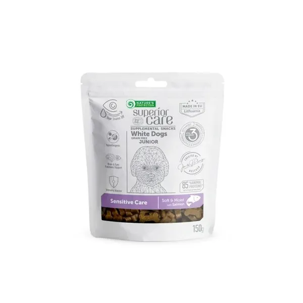 Superior Care Snack White Coat Junior Salmone 150g