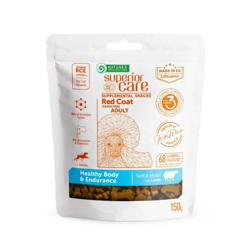 Superior Care Snack Red Coat Adult Agnello 150g