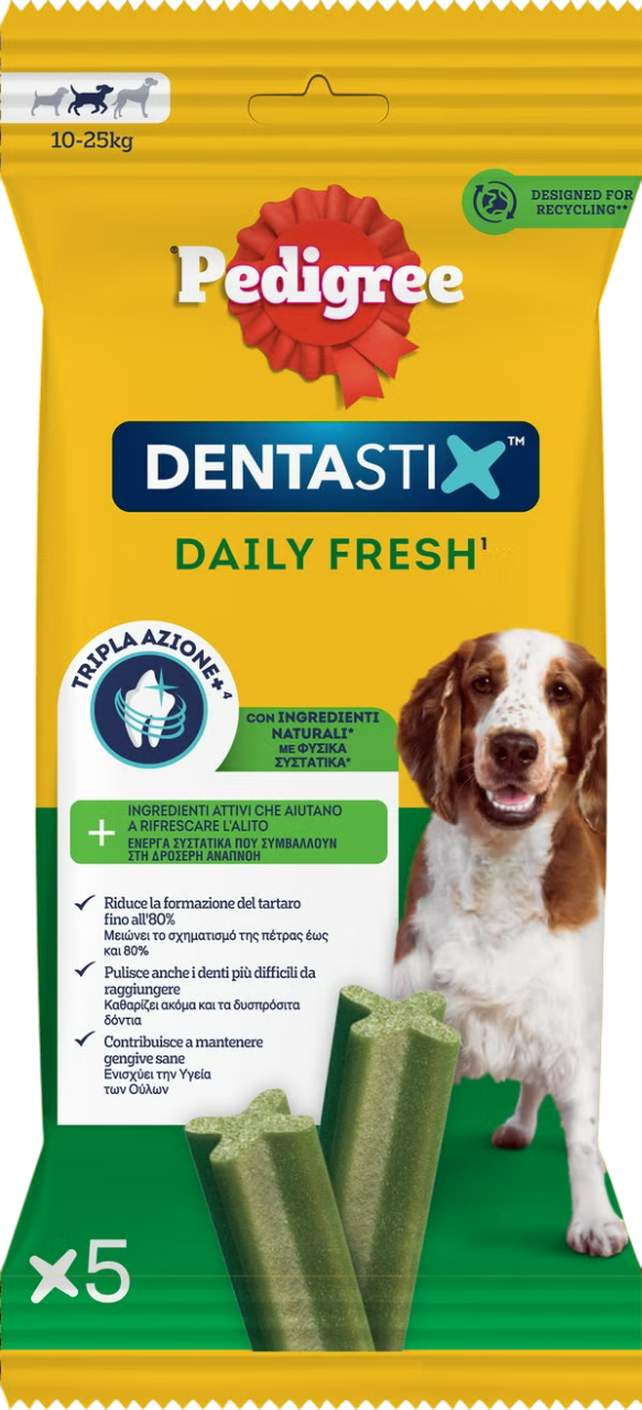 Pedigree Dentastix Fresh Buste Singole Medium - 120g (5pcs)
