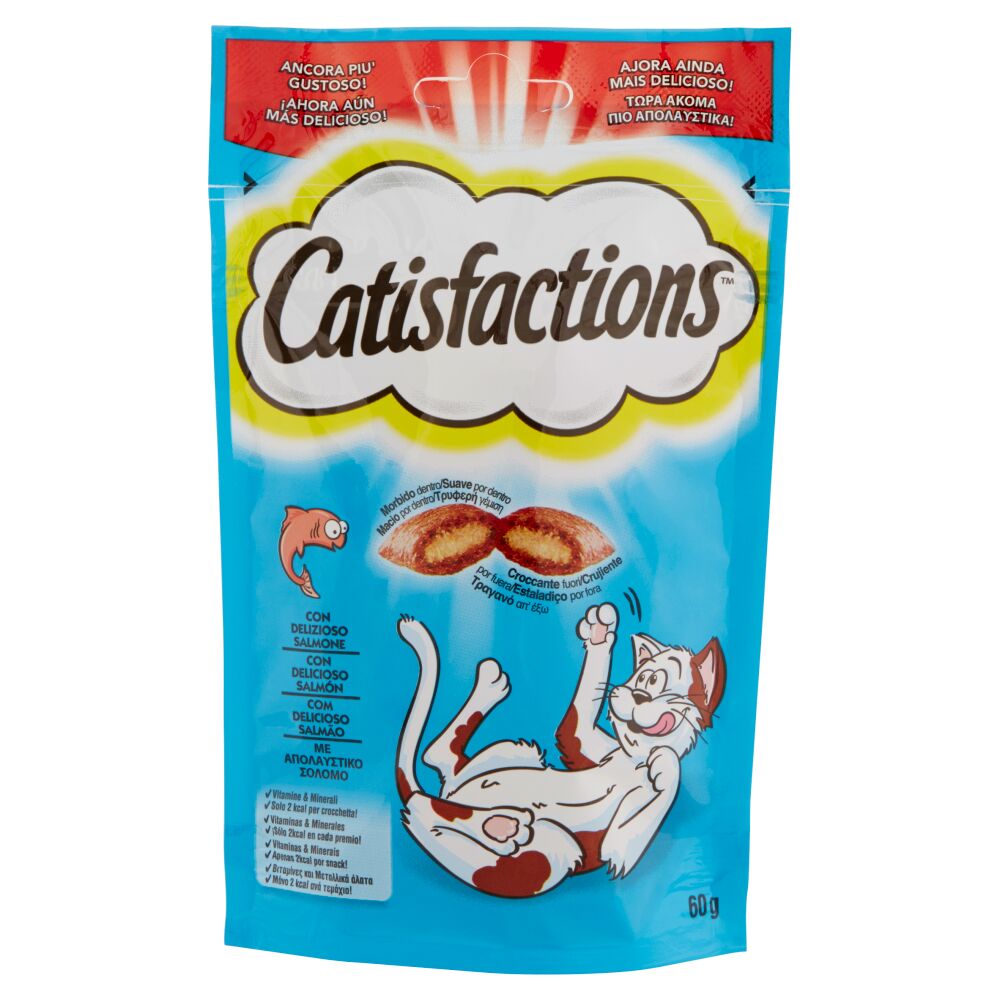 Catisfactions Snack per Gatti 60g Salmone
